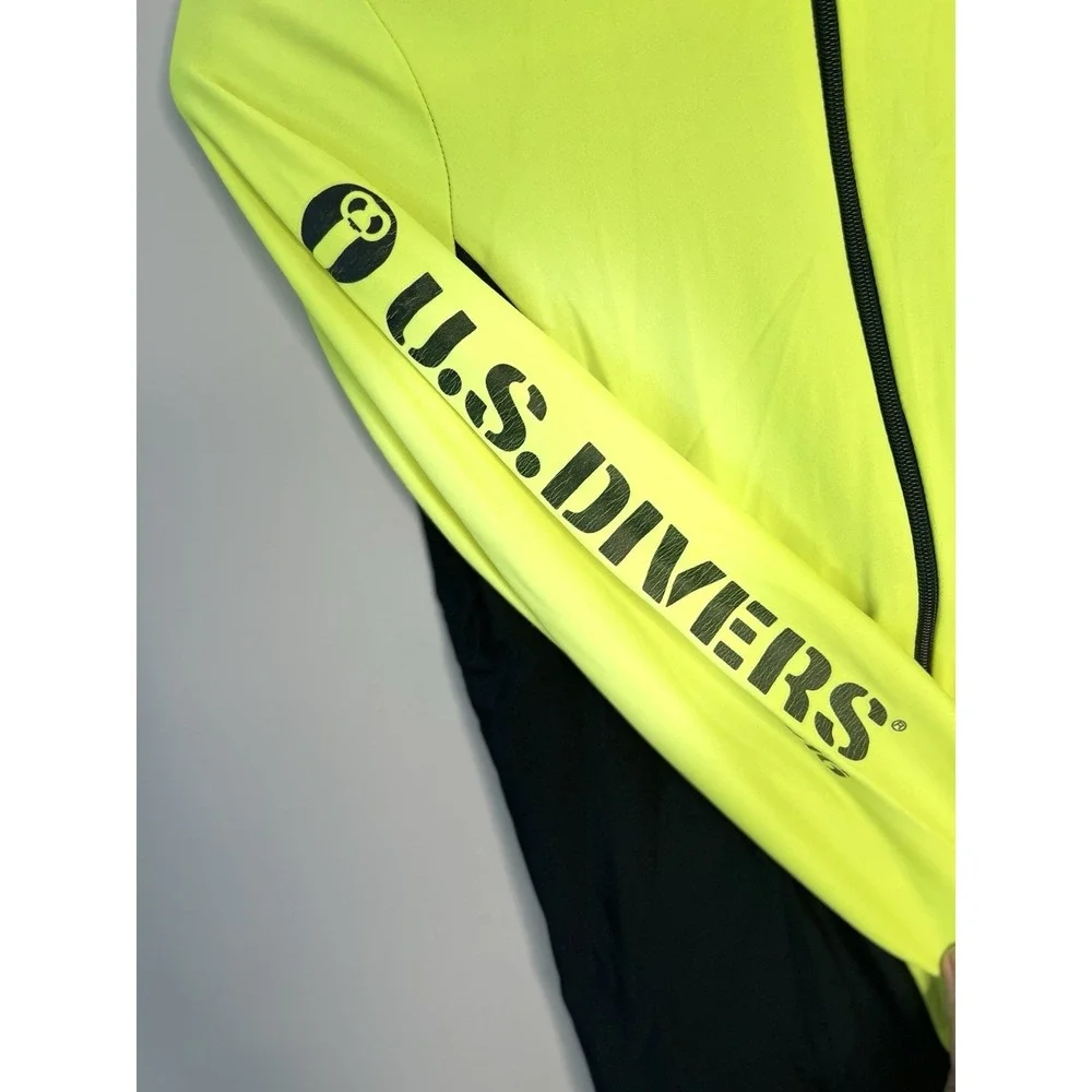 Vintage 1990s US Divers‎ Aqua Lung Dive Skin Youth Large 18/20 Neon USA